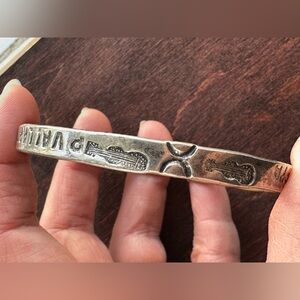 Silver Taxco Mexico Engraved Men's Bracelet